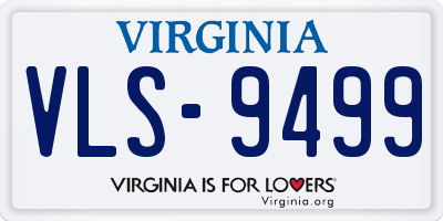 VA license plate VLS9499