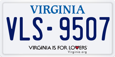 VA license plate VLS9507