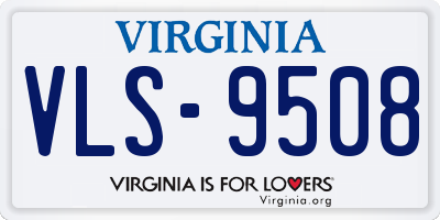 VA license plate VLS9508