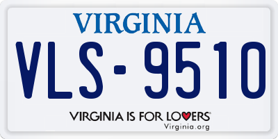 VA license plate VLS9510