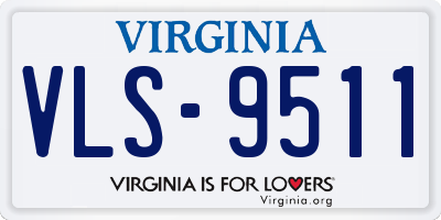 VA license plate VLS9511