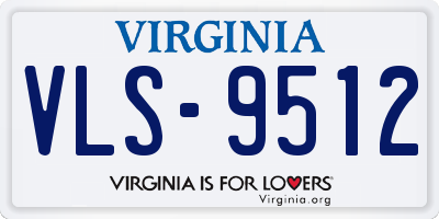 VA license plate VLS9512