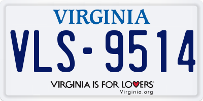 VA license plate VLS9514