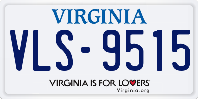 VA license plate VLS9515
