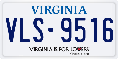 VA license plate VLS9516