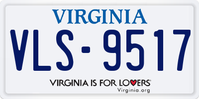 VA license plate VLS9517