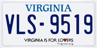 VA license plate VLS9519