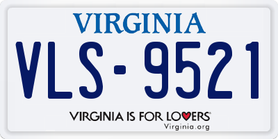 VA license plate VLS9521
