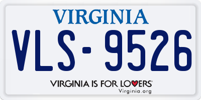 VA license plate VLS9526