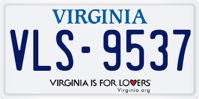 VA license plate VLS9537