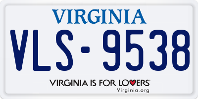 VA license plate VLS9538