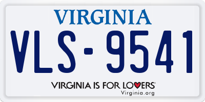 VA license plate VLS9541