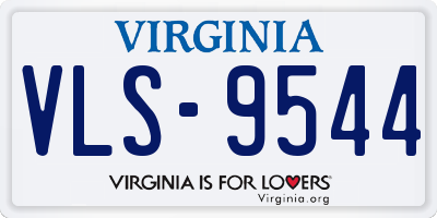 VA license plate VLS9544