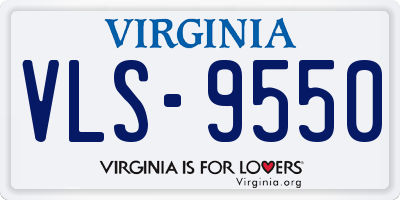 VA license plate VLS9550