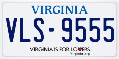 VA license plate VLS9555