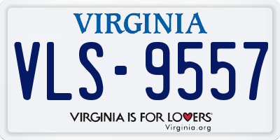 VA license plate VLS9557