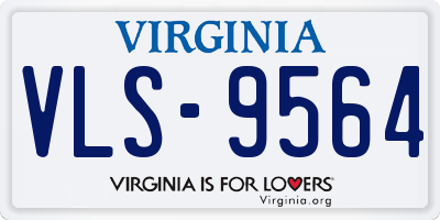 VA license plate VLS9564