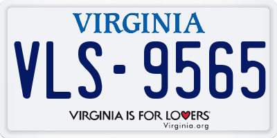 VA license plate VLS9565