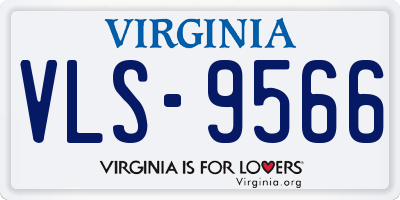 VA license plate VLS9566