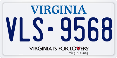 VA license plate VLS9568
