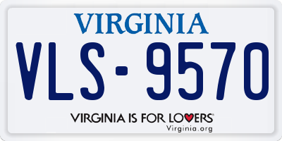 VA license plate VLS9570