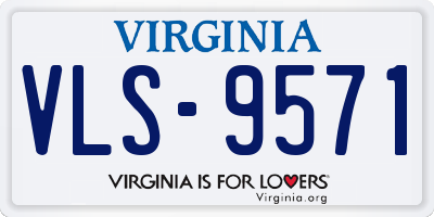 VA license plate VLS9571