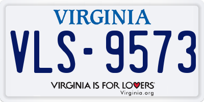 VA license plate VLS9573