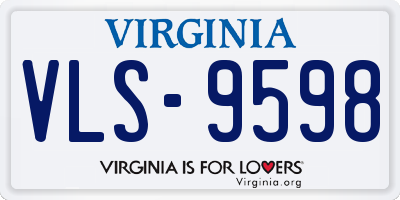VA license plate VLS9598