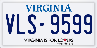 VA license plate VLS9599