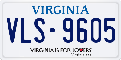 VA license plate VLS9605