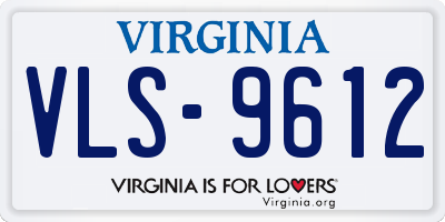 VA license plate VLS9612