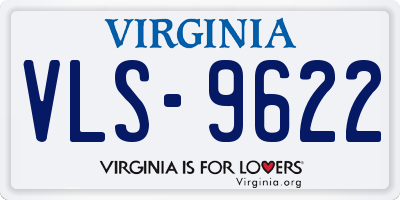 VA license plate VLS9622