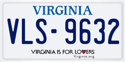 VA license plate VLS9632