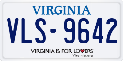 VA license plate VLS9642