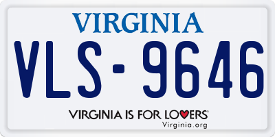 VA license plate VLS9646