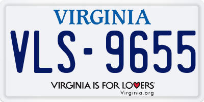 VA license plate VLS9655