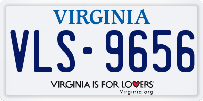 VA license plate VLS9656