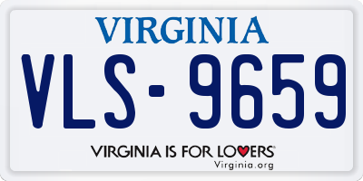 VA license plate VLS9659