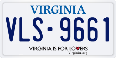 VA license plate VLS9661