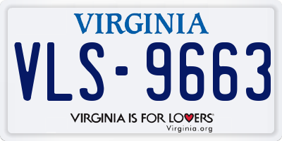 VA license plate VLS9663