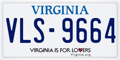 VA license plate VLS9664