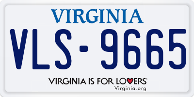 VA license plate VLS9665