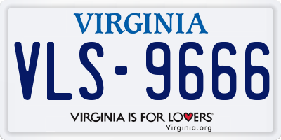VA license plate VLS9666