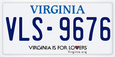 VA license plate VLS9676