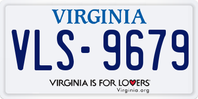 VA license plate VLS9679