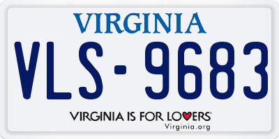 VA license plate VLS9683