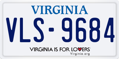 VA license plate VLS9684