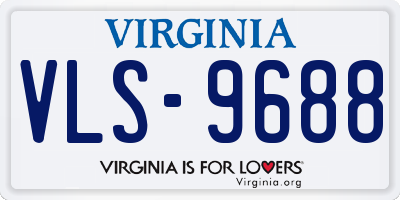 VA license plate VLS9688