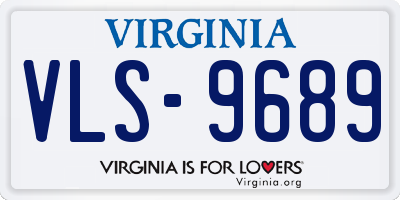 VA license plate VLS9689