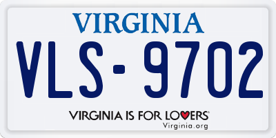 VA license plate VLS9702